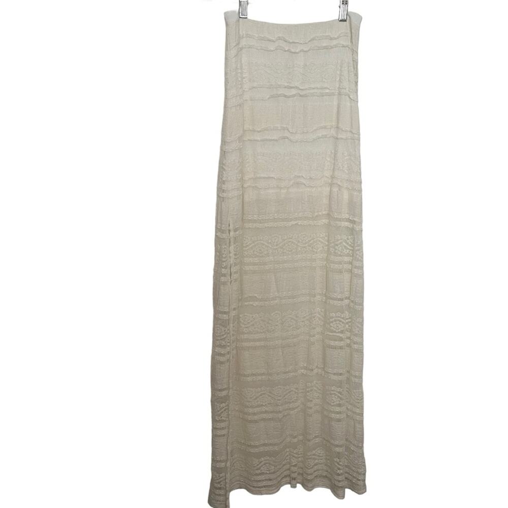 Dance & Marvel Lace Skirt Cream Size Small